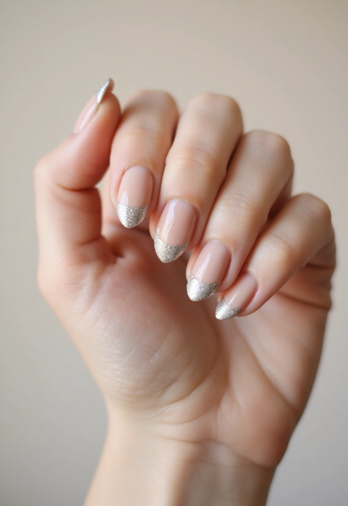 26 Simple Nail Art Design Ideas for Quick Effortless Elegance - 11. Simple Glitter Tips