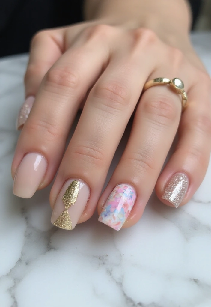 26 Simple Nail Art Design Ideas for Quick Effortless Elegance - 14. Fun Accent Nails