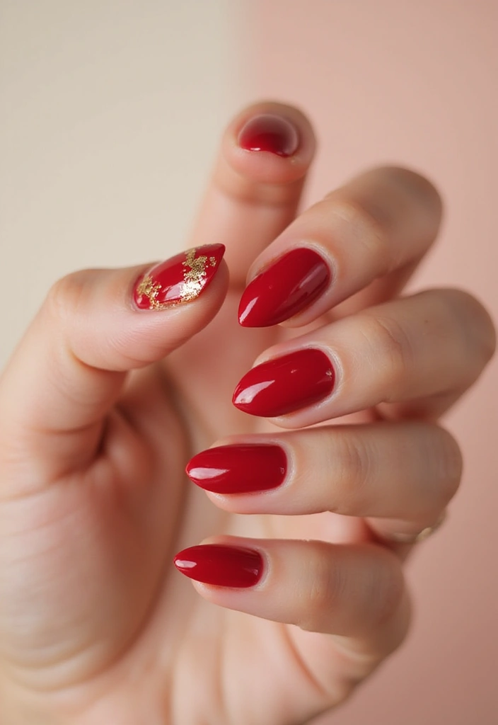 26 Simple Nail Art Design Ideas for Quick Effortless Elegance - 16. Classic Red