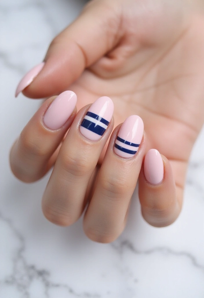26 Simple Nail Design Ideas for Easy Elegant Empowerment - 14. Sweet Stripes