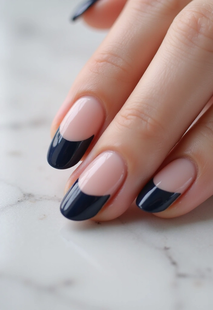 26 Simple Nail Design Ideas for Easy Elegant Empowerment - 15. Elegant Half-Moon