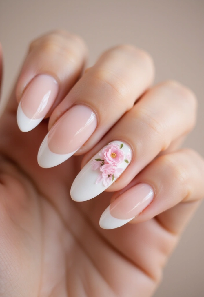 26 Simple Nail Design Ideas for Easy Elegant Empowerment - 17. Simple Floral Accent