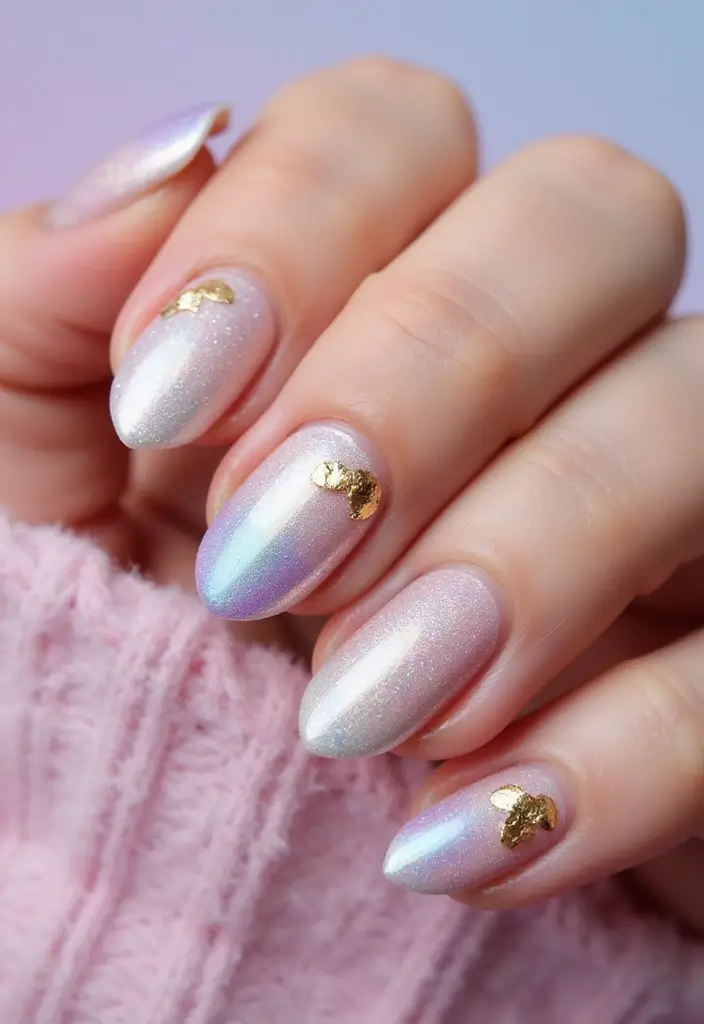 26 Simple Nail Design Ideas for Easy Elegant Empowerment - 18. Shimmering Top Coat