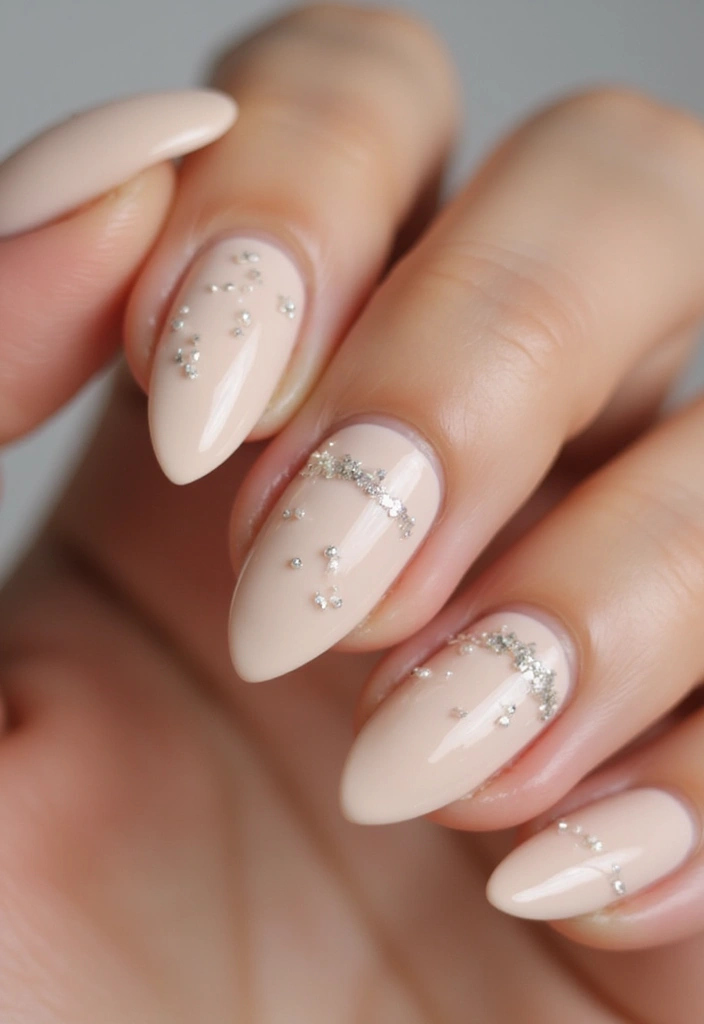 26 Simple Nail Design Ideas for Easy Elegant Empowerment - 8. Subtle Glitter Accents