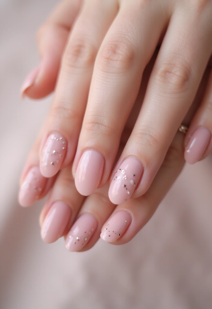 26 Soft Light Pink Nail Ideas for Gentle Elegance - 17. Layered Nail Art