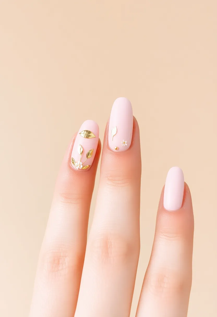 26 Soft Light Pink Nail Ideas for Gentle Elegance - 23. Soft Pink with a Twist