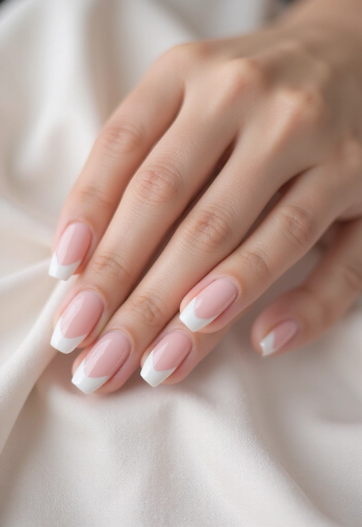26 Soft Light Pink Nail Ideas for Gentle Elegance - 6. Subtle French Tips