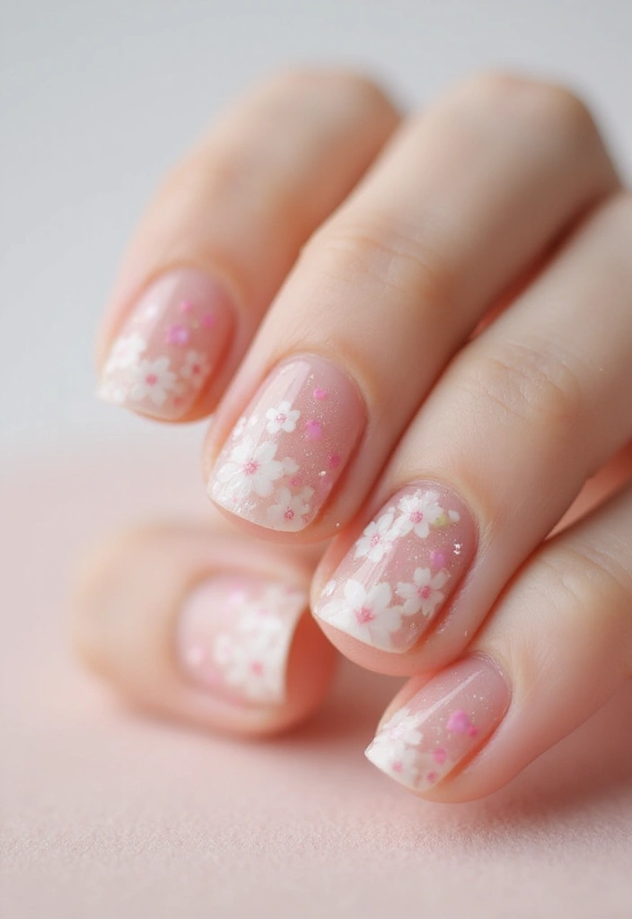 28 Blooming Spring Nail Ideas That'll Make Your Fingers Pop - 9. Minimalist Floral Accent