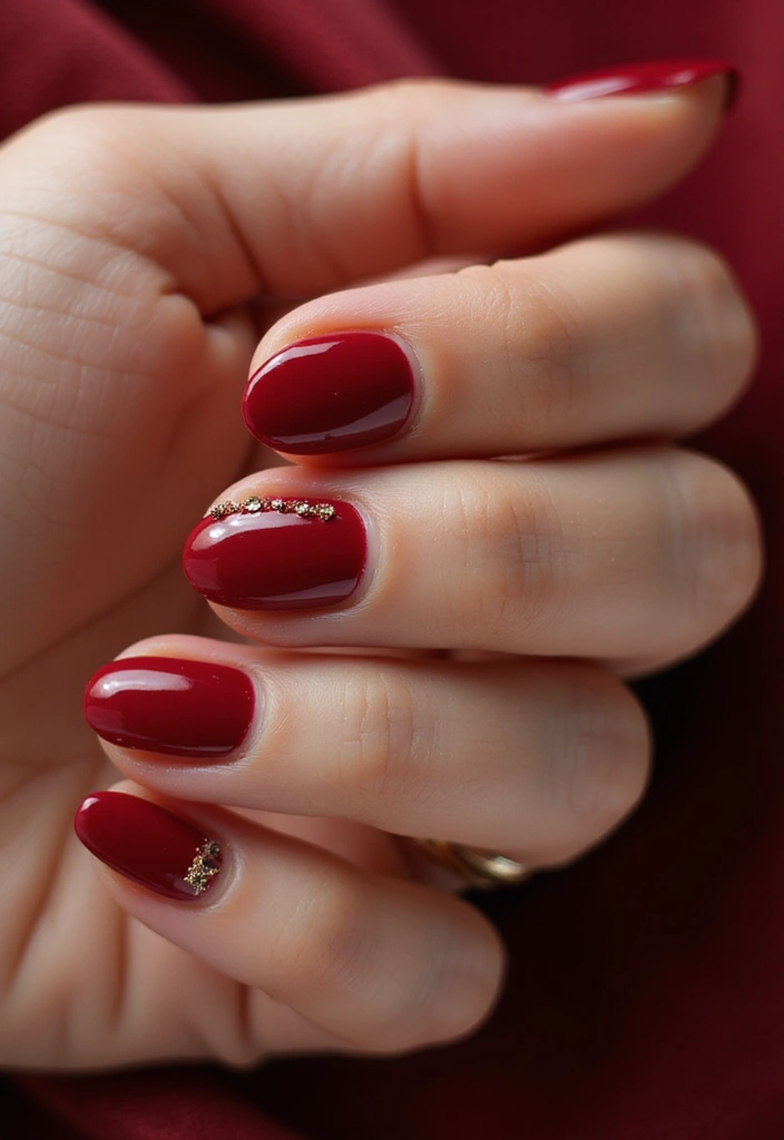 28 Bold Red Nail Ideas for Confident - 1. Classic Cherry Red