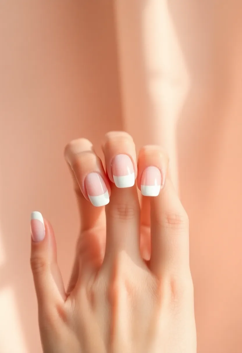 28 Clean White Nail Ideas for Minimalist - 8. Elegant French Tips