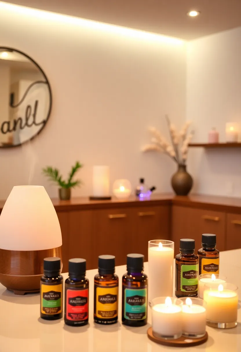 28 Cozy Home Nail Room Ideas for Personal Zen Sanctuaries - 22. Aromatherapy Enhancements