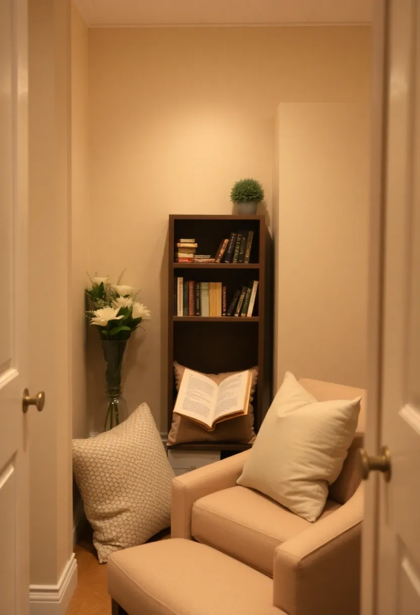 28 Cozy Home Nail Room Ideas for Personal Zen Sanctuaries - 25. Cozy Reading Nook