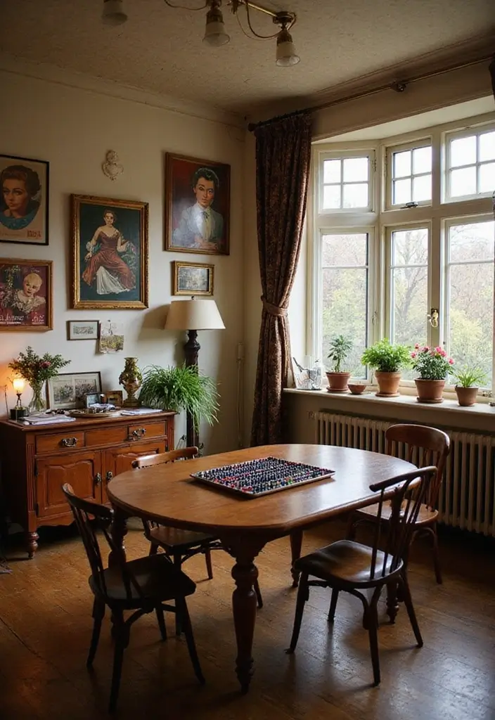 28 Cozy Home Nail Room Ideas for Personal Zen Sanctuaries - 4. Chic Vintage Vibes