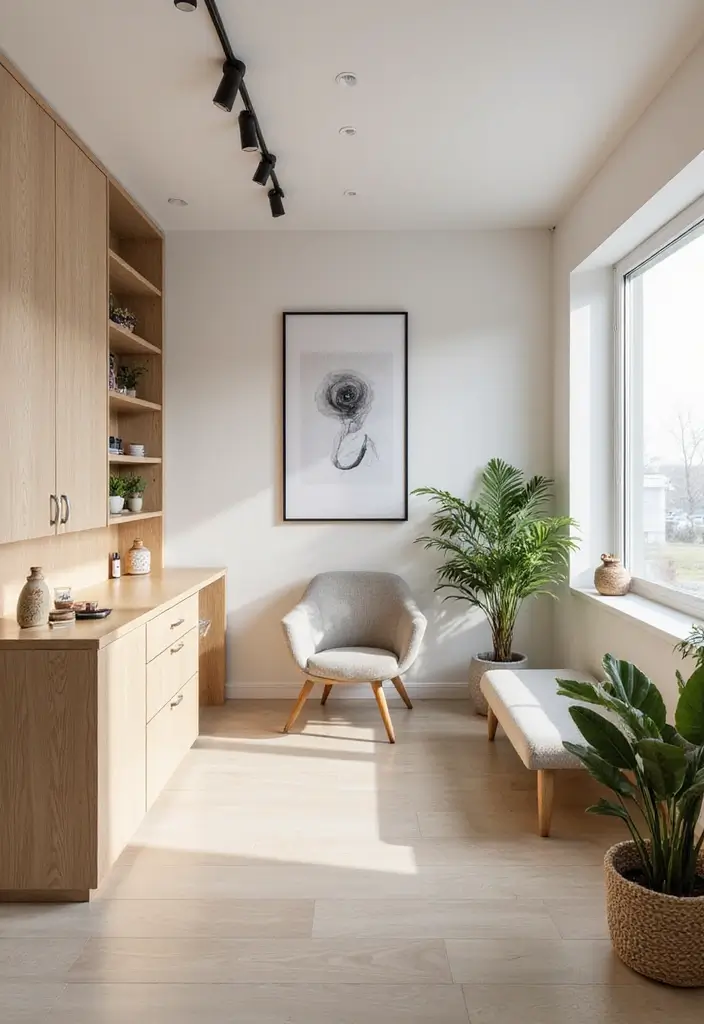 28 Cozy Home Nail Room Ideas for Personal Zen Sanctuaries - 7. Modern Scandinavian Design