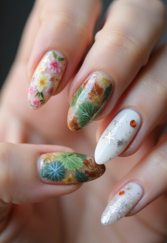 28 Creative Nail Design Ideas for Inspired Infinite Looks - 20. Seasonal Splendor