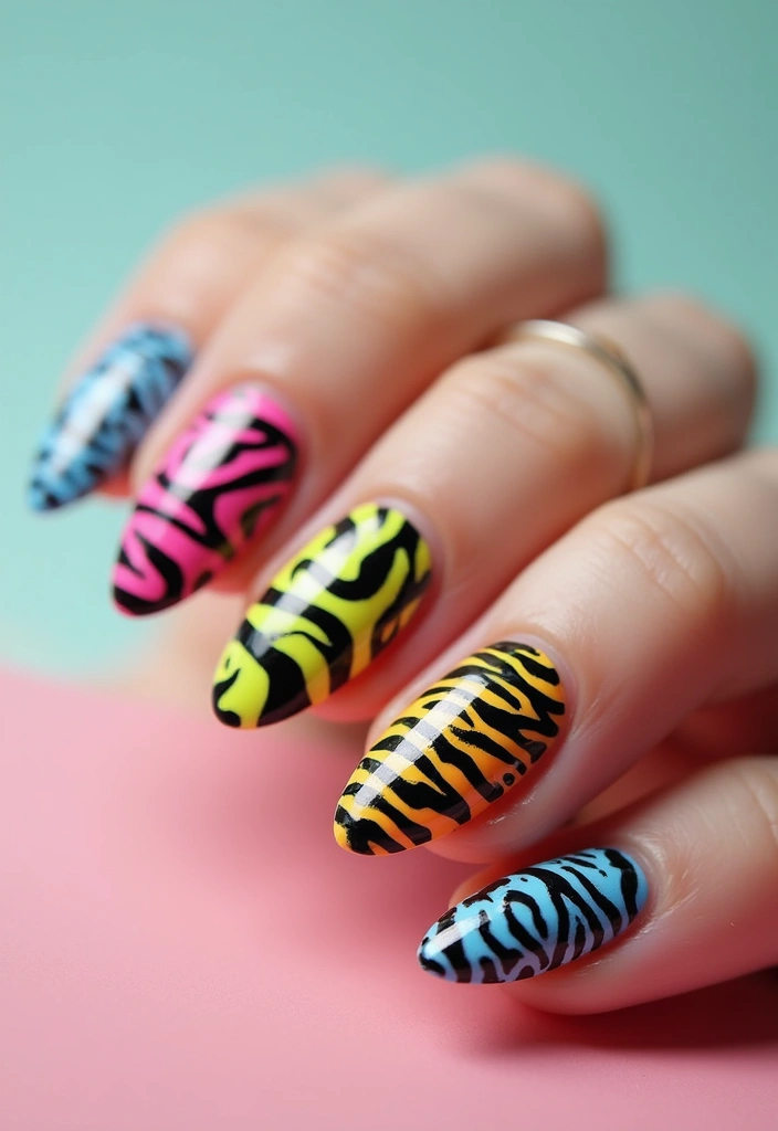 28 Creative Nail Design Ideas for Inspired Infinite Looks - 24. Fun Animal Prints