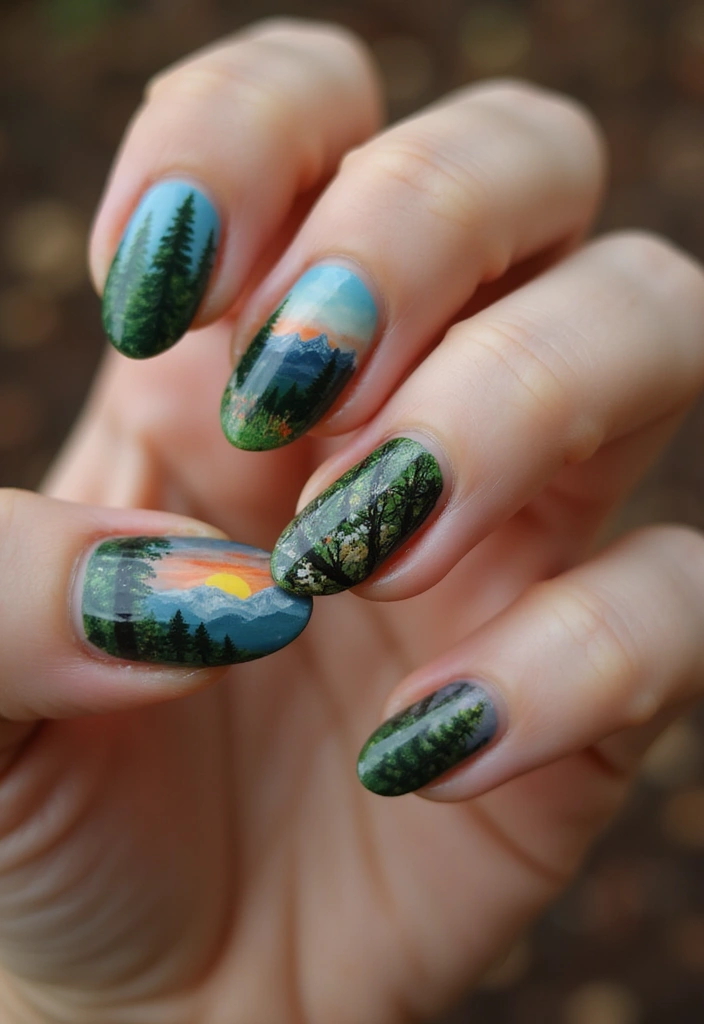 28 Creative Nail Design Ideas for Inspired Infinite Looks - 25. Nature Inspired