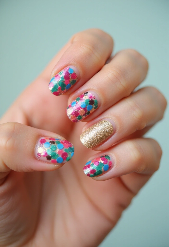 28 Creative Nail Design Ideas for Inspired Infinite Looks - 28. Colorful Confetti