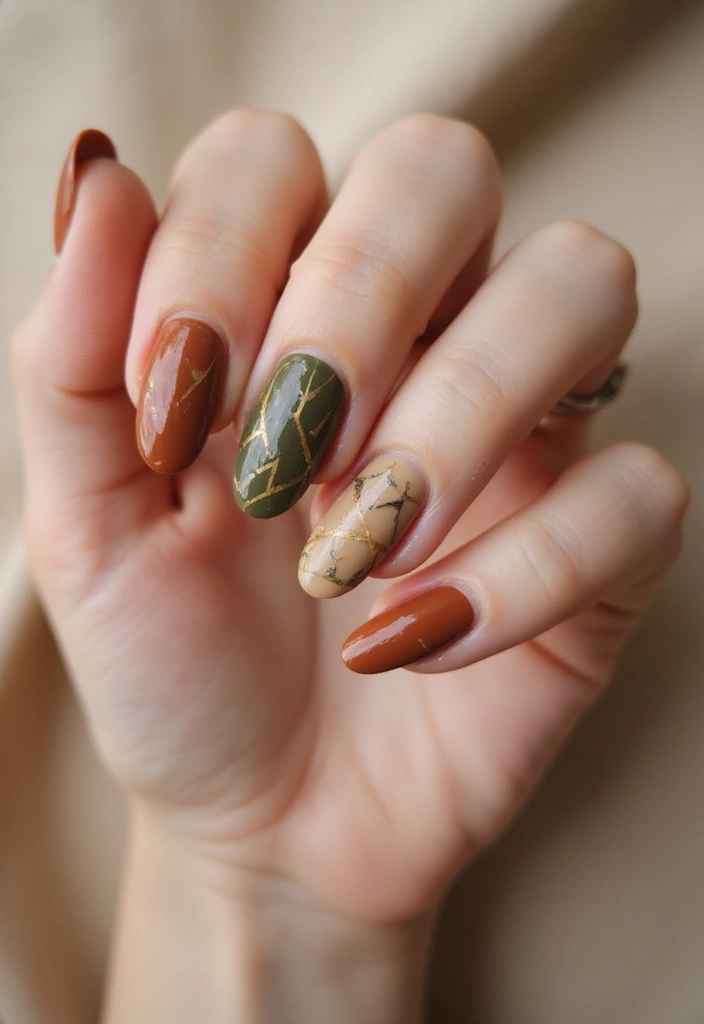 28 Creative Nail Design Ideas for Inspired Infinite Looks - 3. Earth Tones