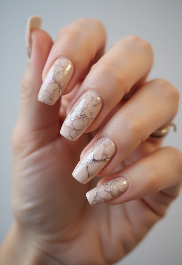 28 Creative Nail Design Ideas for Inspired Infinite Looks - 7. Marble Magic