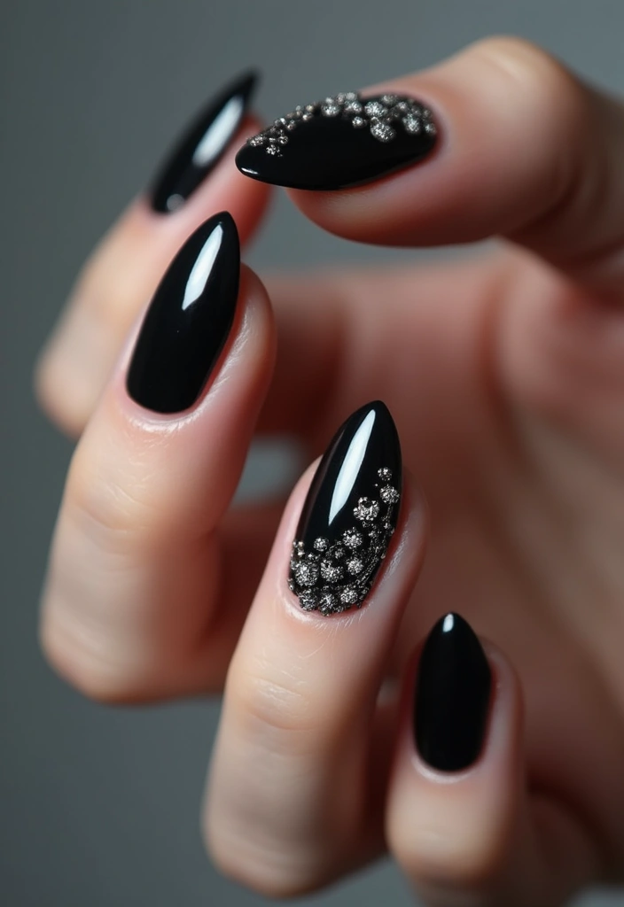 28 Dramatic Long Nail Ideas for Extended: Embracing Gothic Elegance - 1. Midnight Velvet