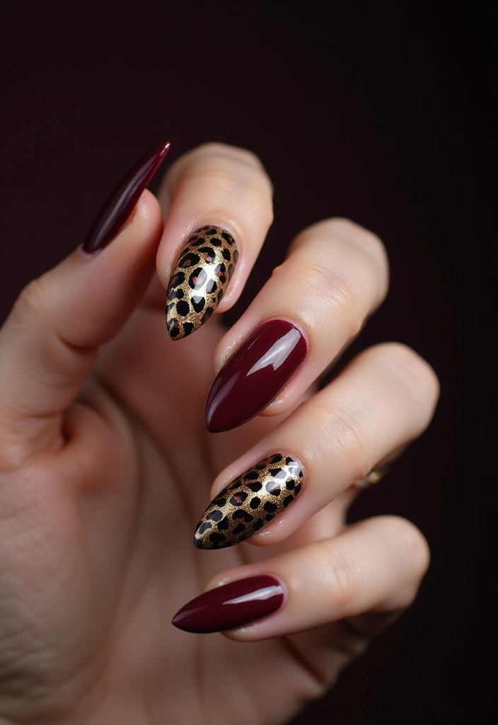 28 Dramatic Long Nail Ideas for Extended: Embracing Gothic Elegance - 21. Dramatic Animal Print