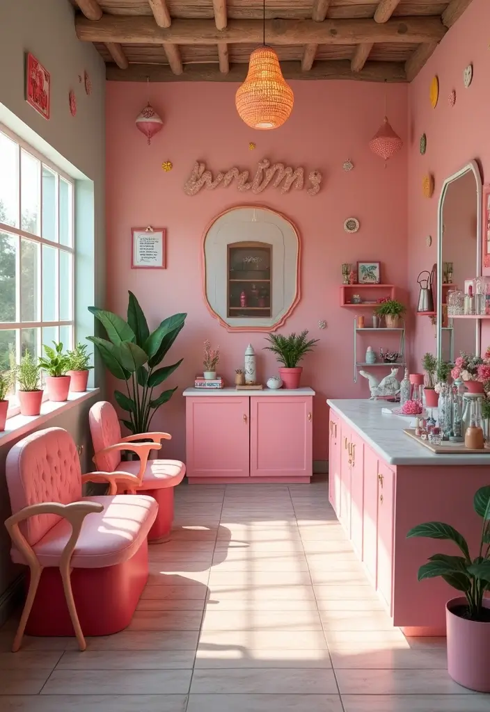 28 Dreamy Nail Room Ideas for Home - 13. Whimsical Wonderland