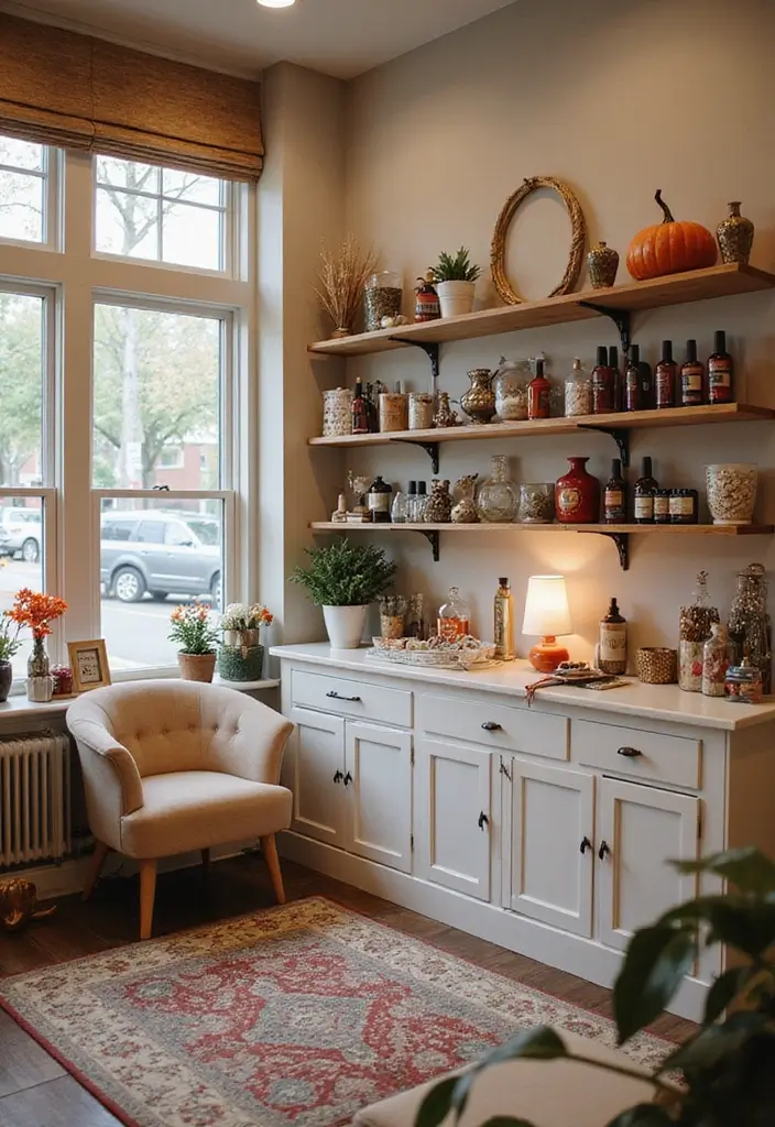 28 Dreamy Nail Room Ideas for Home - 28. Seasonal Decor