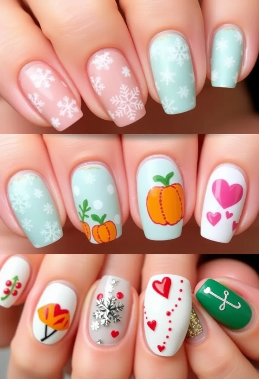28 Essential Manicure Nail Ideas for Polished - 12. Holiday Ready