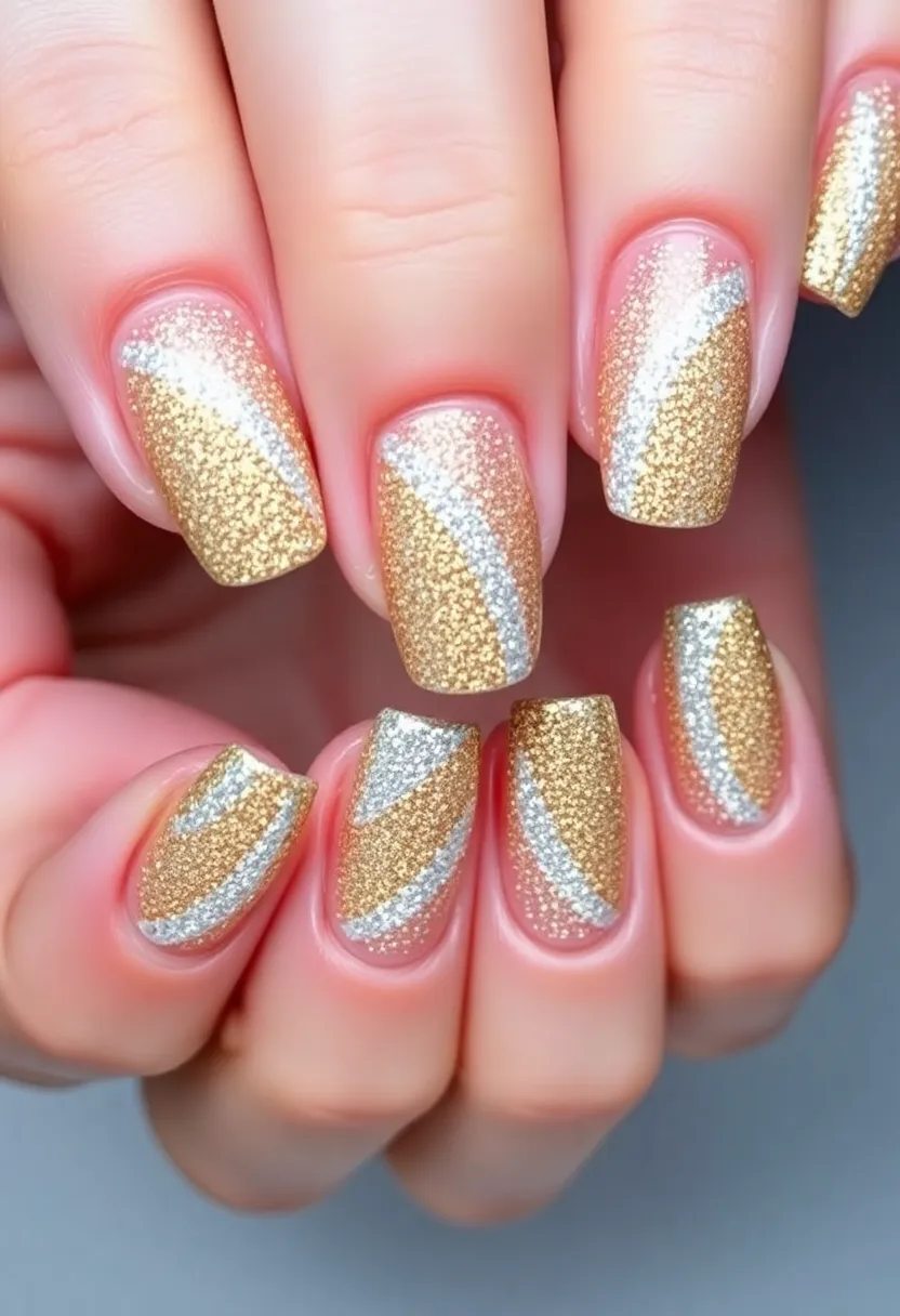 28 Essential Manicure Nail Ideas for Polished - 13. Gradient Glitter