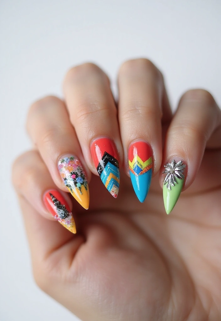 28 Essential Nail Shape Chart Ideas for Flawless Choices - 23. Sharp