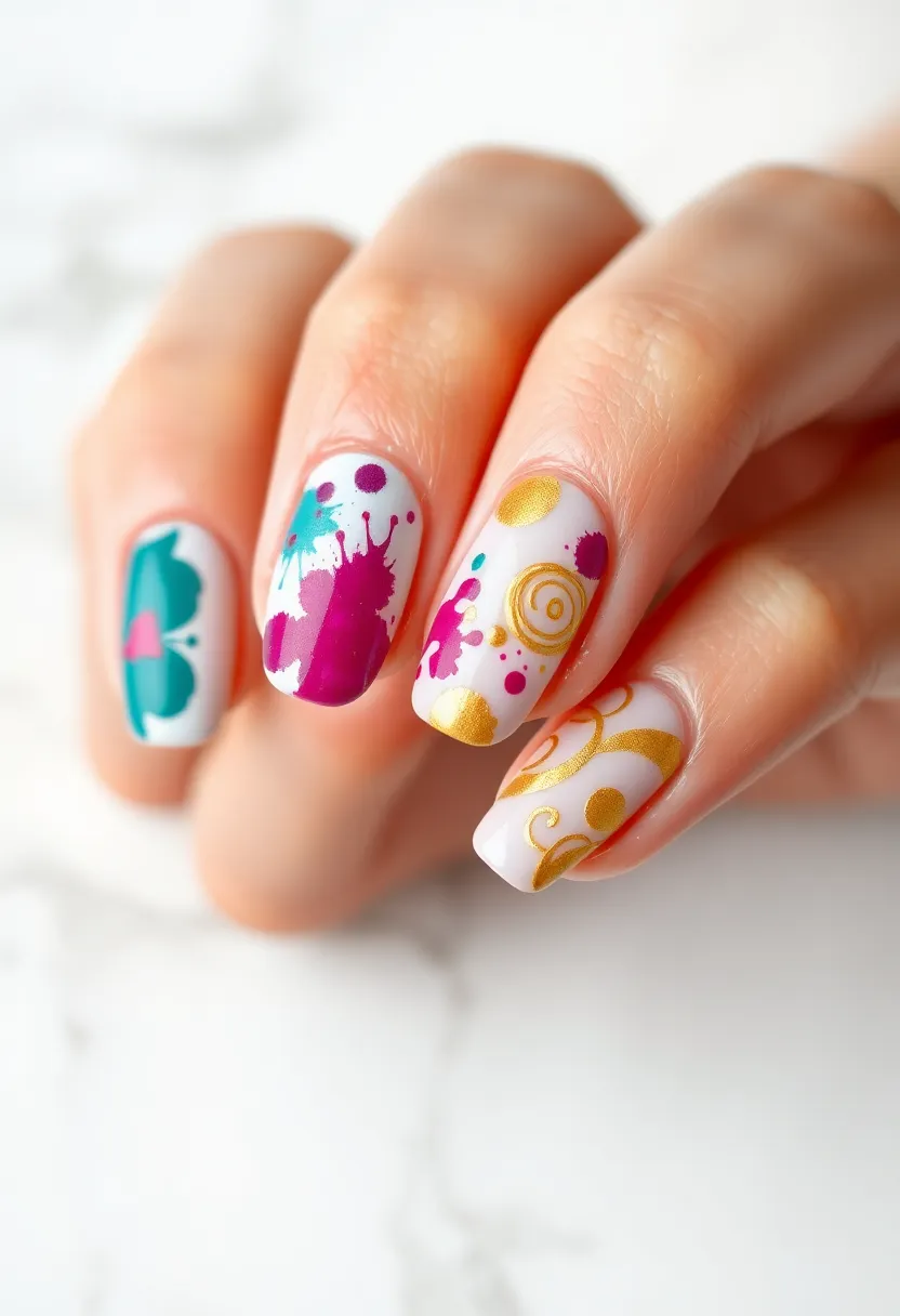 28 Fun Nail Ideas with Charms for Playful - 20. Artistic Paintbrush Charms