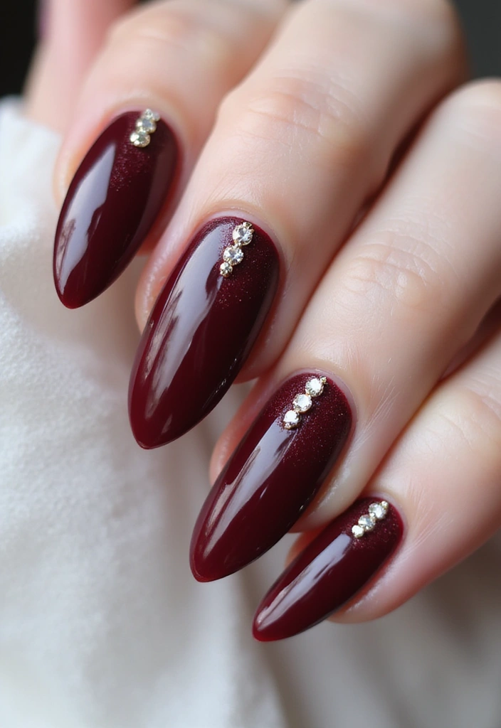 28 Gem Nail Ideas for Jeweled - 17. Textured Velvet Nails