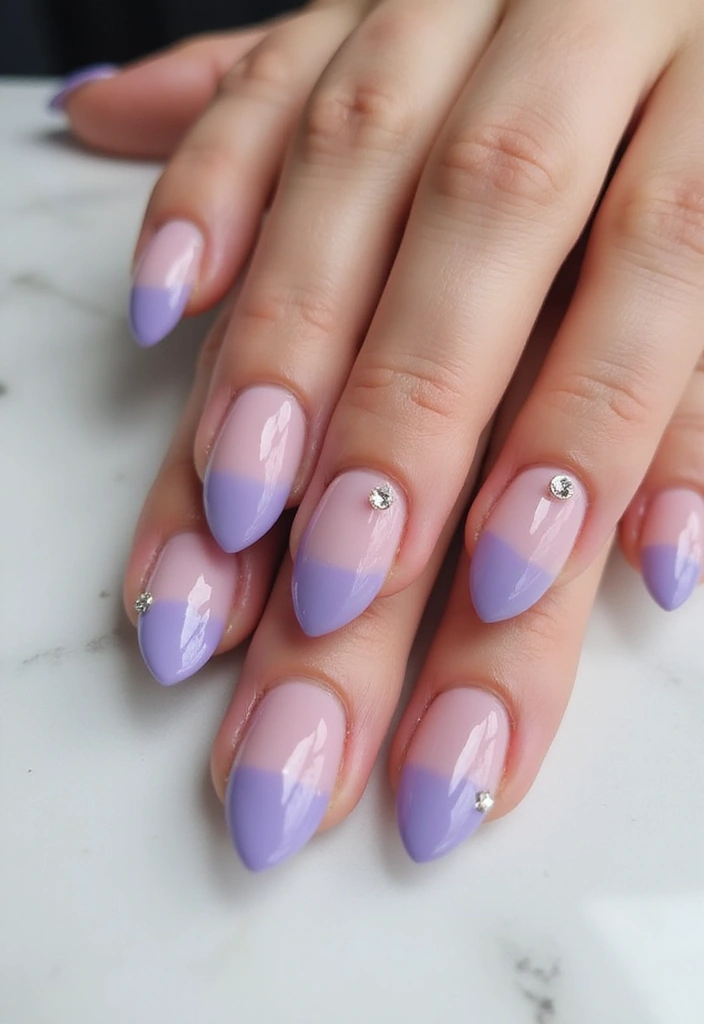 28 Gem Nail Ideas for Jeweled - 21. Elegant Ombre