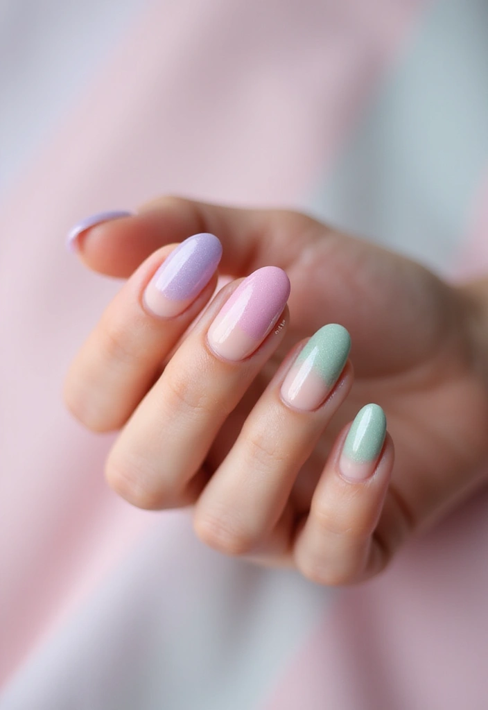 28 Innovative French Tip Nail Design Ideas for Timeless Twists - 16. Watercolor French Tips