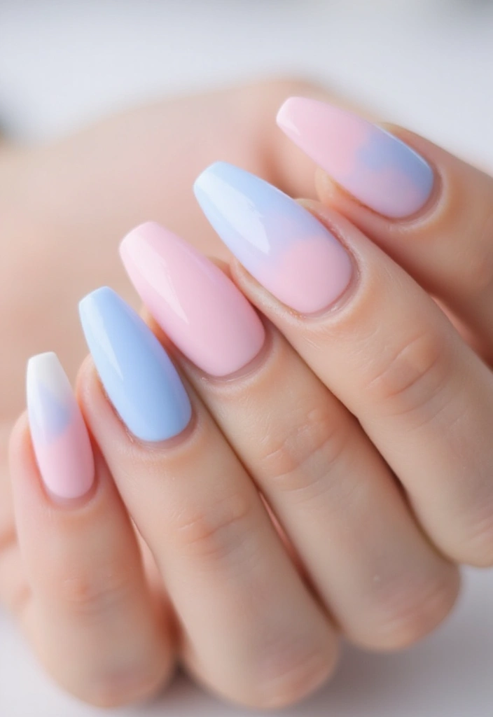 28 Innovative French Tip Nail Design Ideas for Timeless Twists - 23. Soft Pastel French Tips