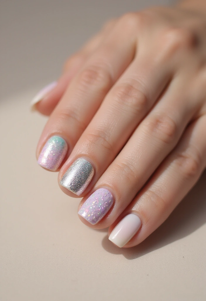 28 Lustrous Pearl Nail Ideas for Iridescent - 12. Subtle Pearl Texture