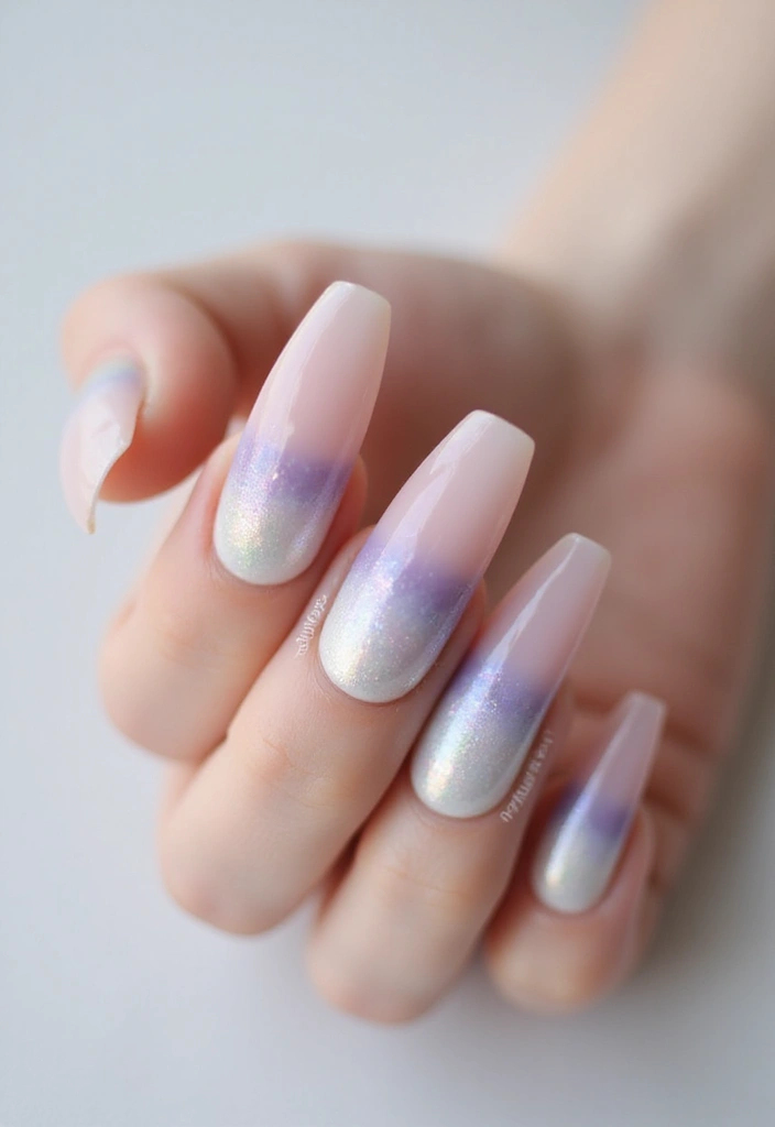 28 Lustrous Pearl Nail Ideas for Iridescent - 15. Pearl Cascade