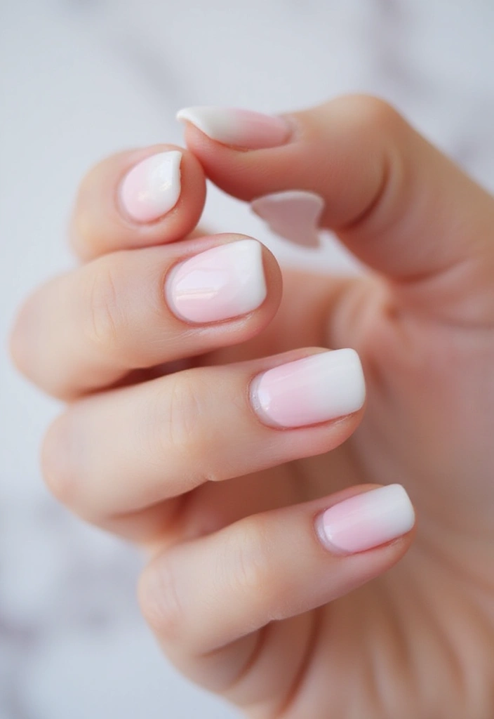 28 Medium Square Nail Ideas for Structured Chic - 5. Ombre Delight