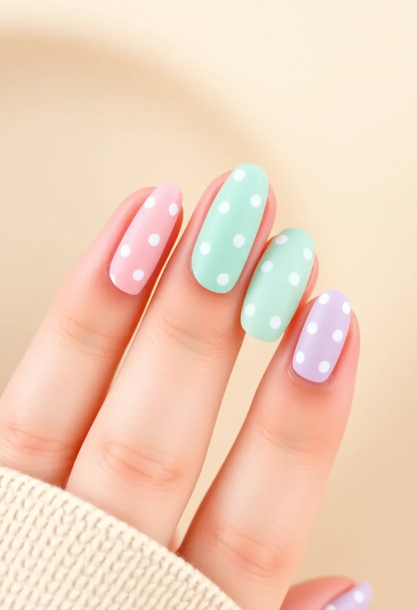 28 Natural Nail Ideas for Healthy Shining Simplicity - 13. Minimalist Designs with Dots