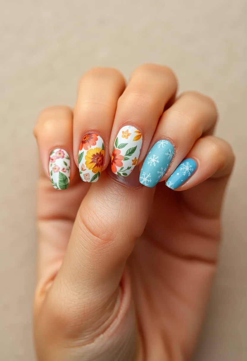 28 Natural Nail Ideas for Healthy Shining Simplicity - 21. Seasonal Themes