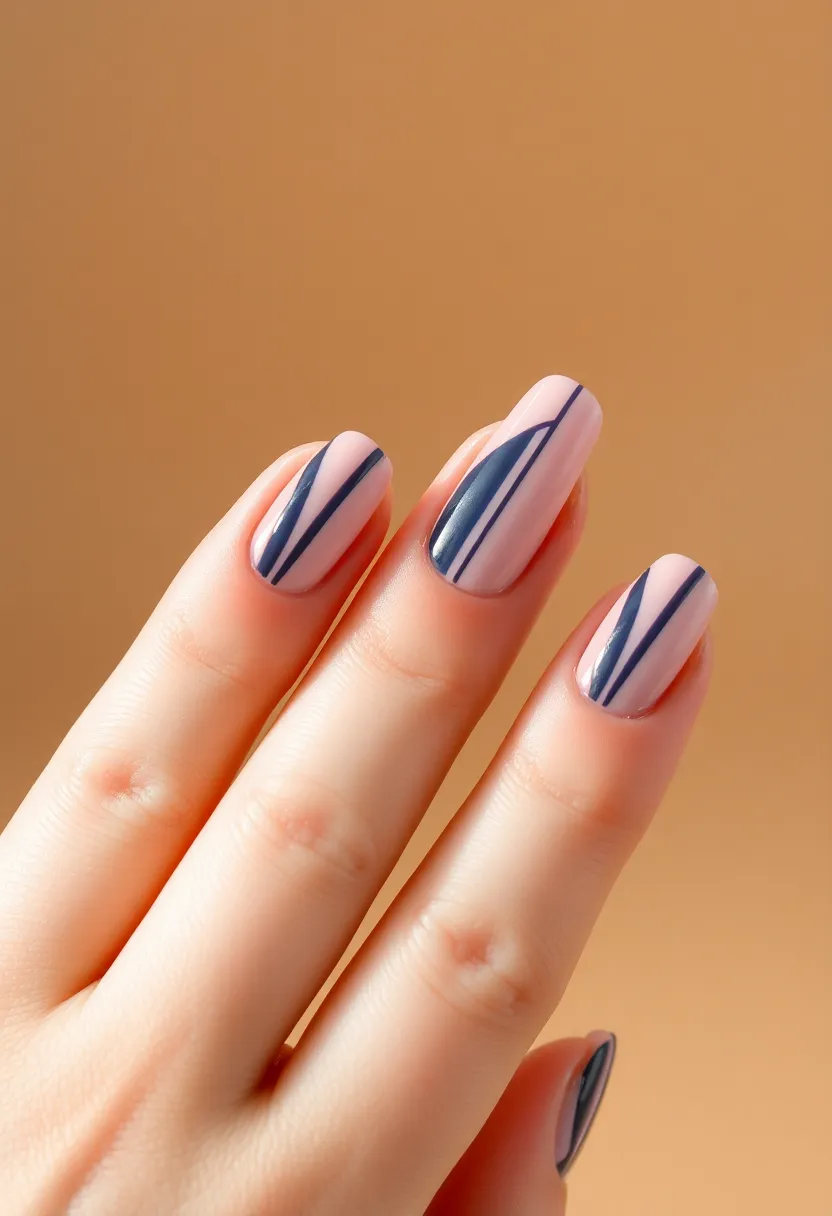 28 Natural Nail Ideas for Healthy Shining Simplicity - 23. Elegant Stripes