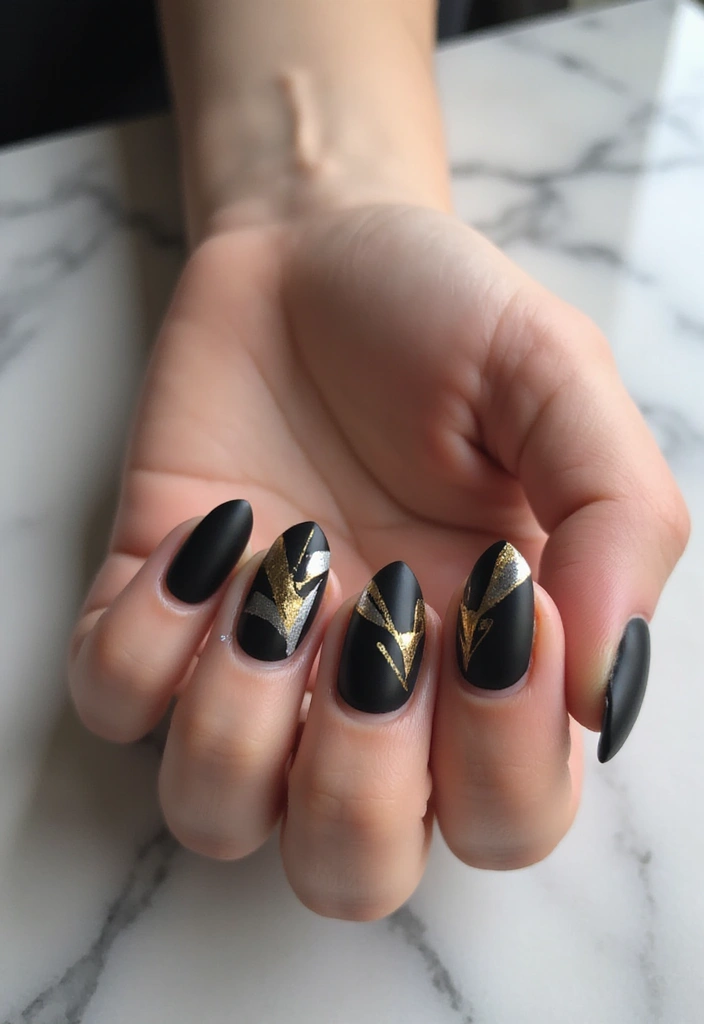 28 Simple Nail Inspo for Minimalist Magic That Wows - 12. A Touch of Metallic