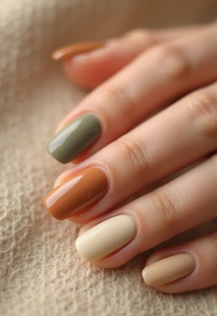 28 Simple Nail Inspo for Minimalist Magic That Wows - 13. Neutrals and Earth Tones
