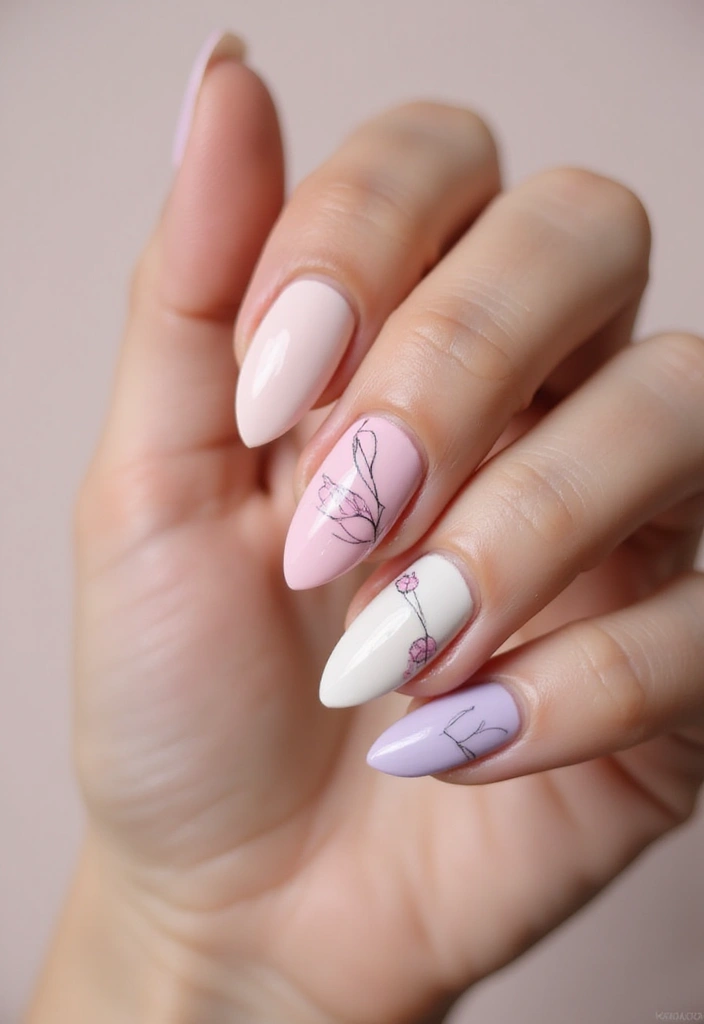 28 Simple Nail Inspo for Minimalist Magic That Wows - 23. Single Line Art