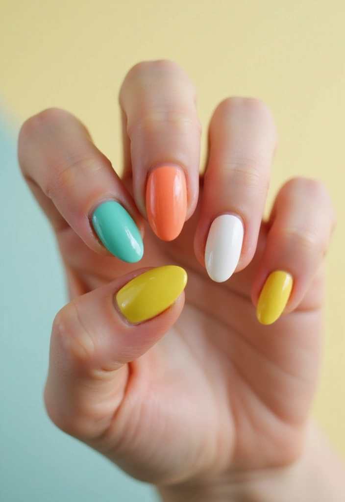 28 Simple Nail Inspo for Minimalist Magic That Wows - 27. Simple Color Block