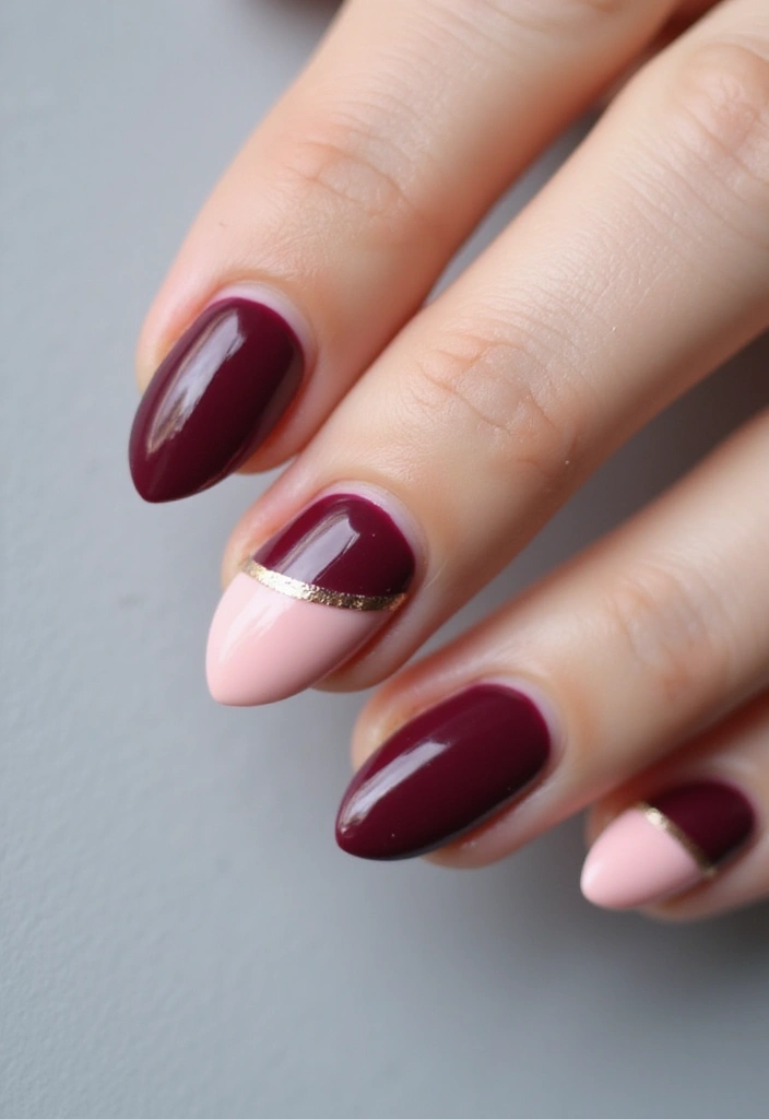 28 Simple Nail Inspo for Minimalist Magic That Wows - 6. Two-Tone Elegance