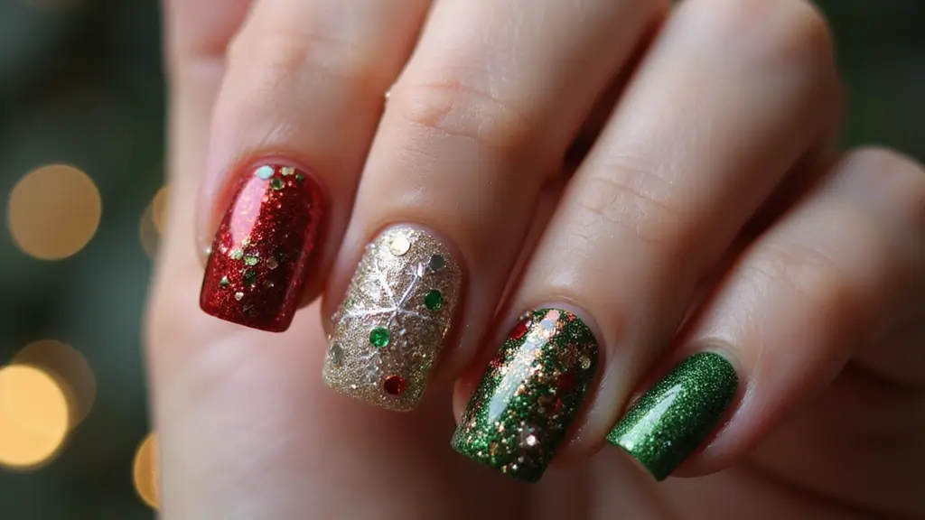 30 Acrylic Christmas Nail Ideas for Holiday