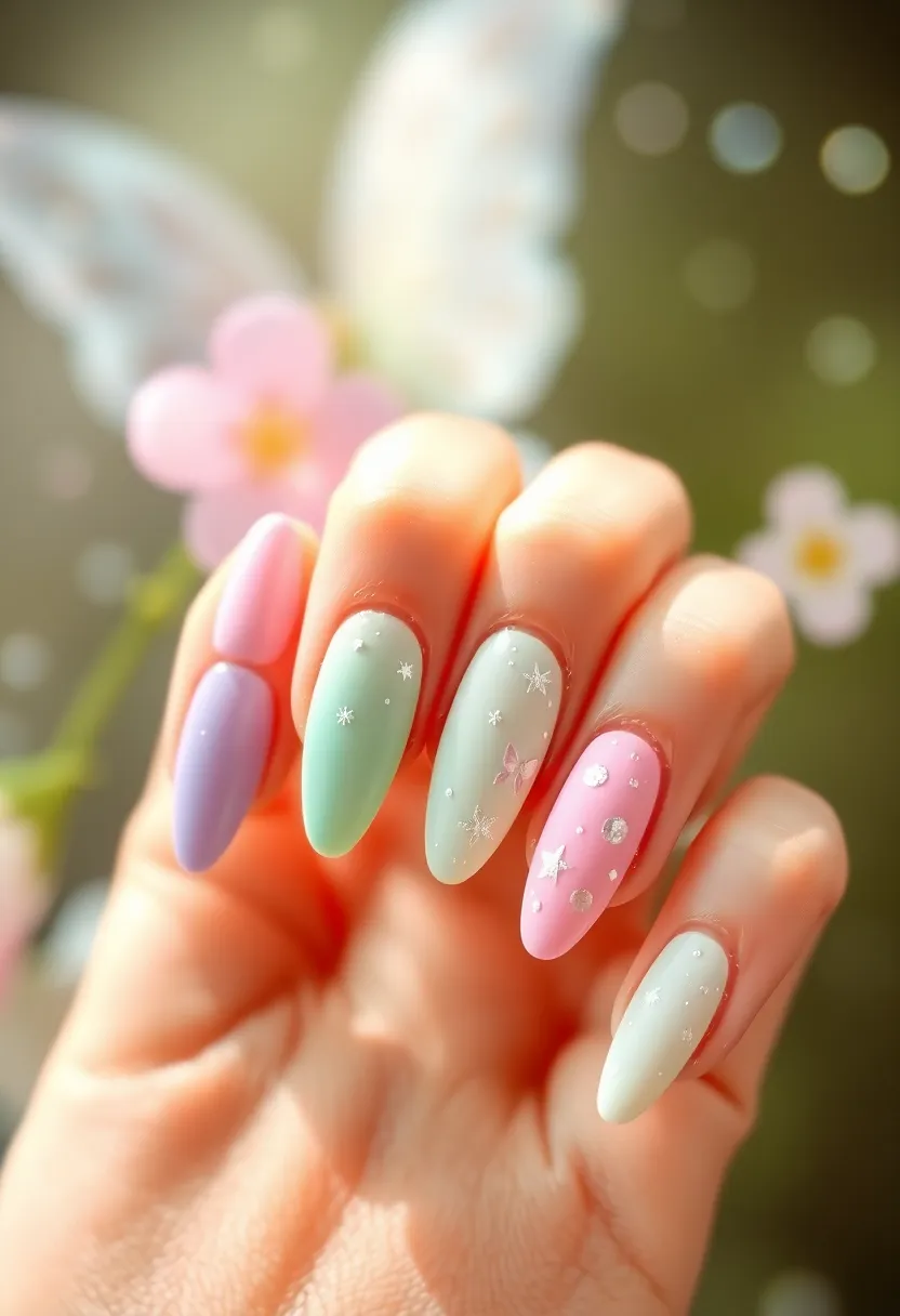30 Adorable Cute Nail Ideas for Kids' Playful Adventures - 28. Fantasy Fairies