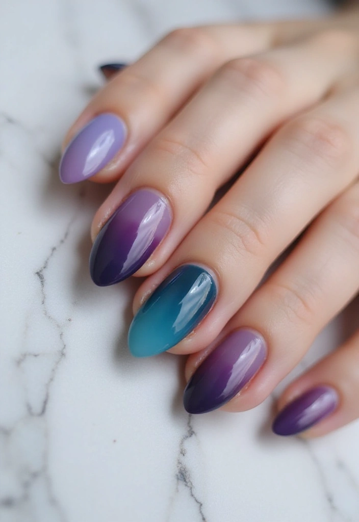 30 Almond Nail Inspo for Sleek Sophistication - 2. Ombre Elegance